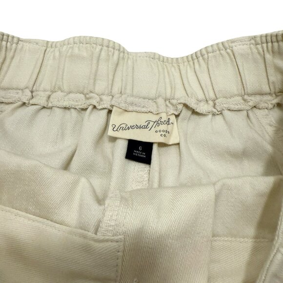 NWT Universal Thread Women's Cream Trousers Size 6 - Picture 6 of 9